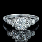 Antique Art Deco Diamond Ring 1.38ct Total