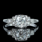 Antique Art Deco Diamond Ring 1.38ct Total