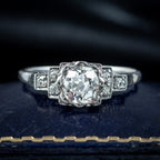 Antique Art Deco Diamond Ring 1.38ct Total