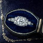 Antique Art Deco Diamond Ring 1.38ct Total
