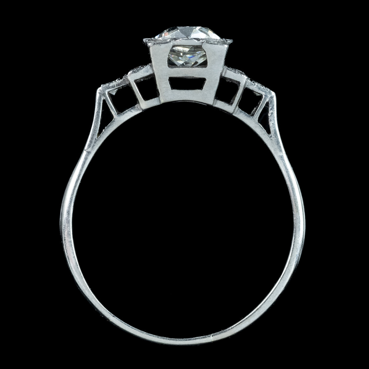 Antique Art Deco Diamond Ring 1.38ct Total