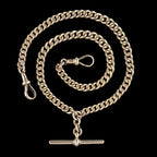 Antique Edwardian Albert Chain 9ct Gold 