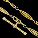 Antique Edwardian Albert Chain Necklace 18ct Gold