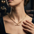 Antique Edwardian Albert Chain Necklace 18ct Gold
