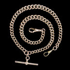 Antique Edwardian Albert Curb Chain 9ct Gold