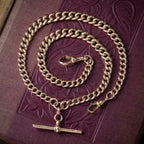 Antique Edwardian Albert Curb Chain 9ct Gold