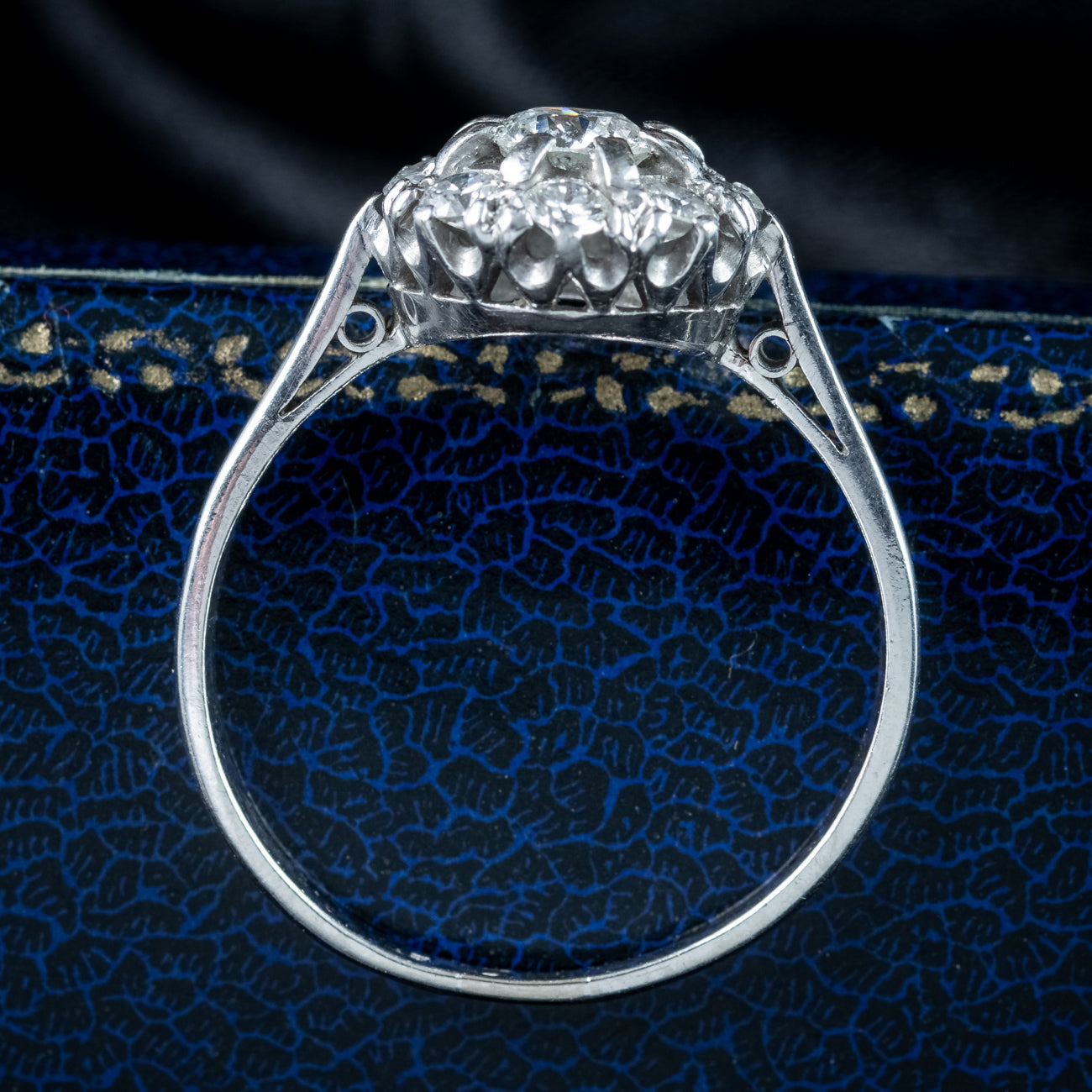 Antique Edwardian Diamond Cluster Ring 1.5ct Total Secondary image