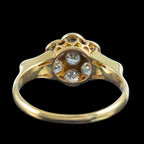 Antique Edwardian Diamond Daisy Cluster Ring 0.72ct Total