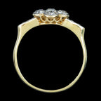 Antique Edwardian Diamond Daisy Cluster Ring 0.72ct Total