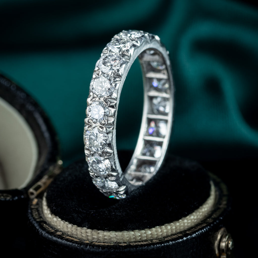 Antique Edwardian Diamond Eternity Ring 2.7ct Total