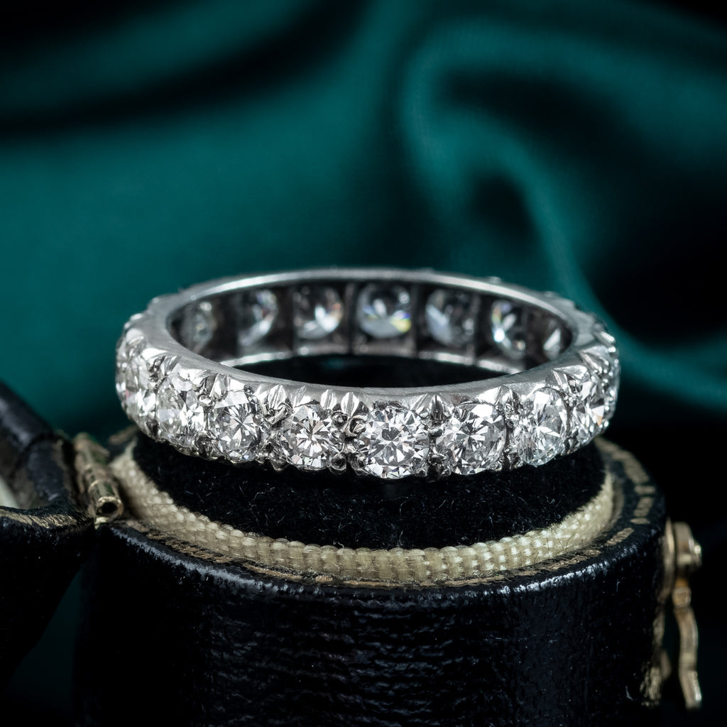 Antique Edwardian Diamond Eternity Ring 2.7ct Total