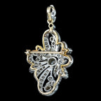 Antique Edwardian Diamond Pendant Brooch 18ct Gold Platinum 1.4ct Diamond