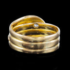 Antique Edwardian Diamond Snake Ring Dated 1918