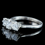 Antique Edwardian Diamond Trilogy Ring 2ct Total