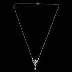 Antique Edwardian Pearl Diamond Lavaliere Necklace 14ct Gold