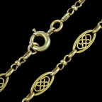 Antique Edwardian Peridot Diamond Lavaliere Necklace 18ct Gold With Box