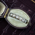 Antique Georgian Diamond Half Eternity Ring 1.4ct Total 