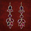 Antique Georgian Garnet Drop Earrings 18ct Gold