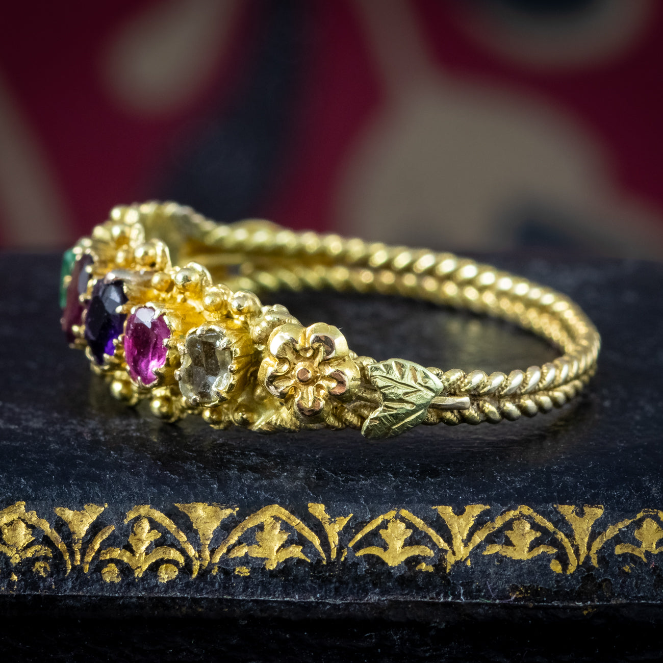 Antique Georgian Gemstone Acrostic Ring Spells Regard Secondary image