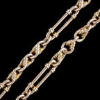 Antique Victorian Albert Chain 9ct Gold With T-Bar