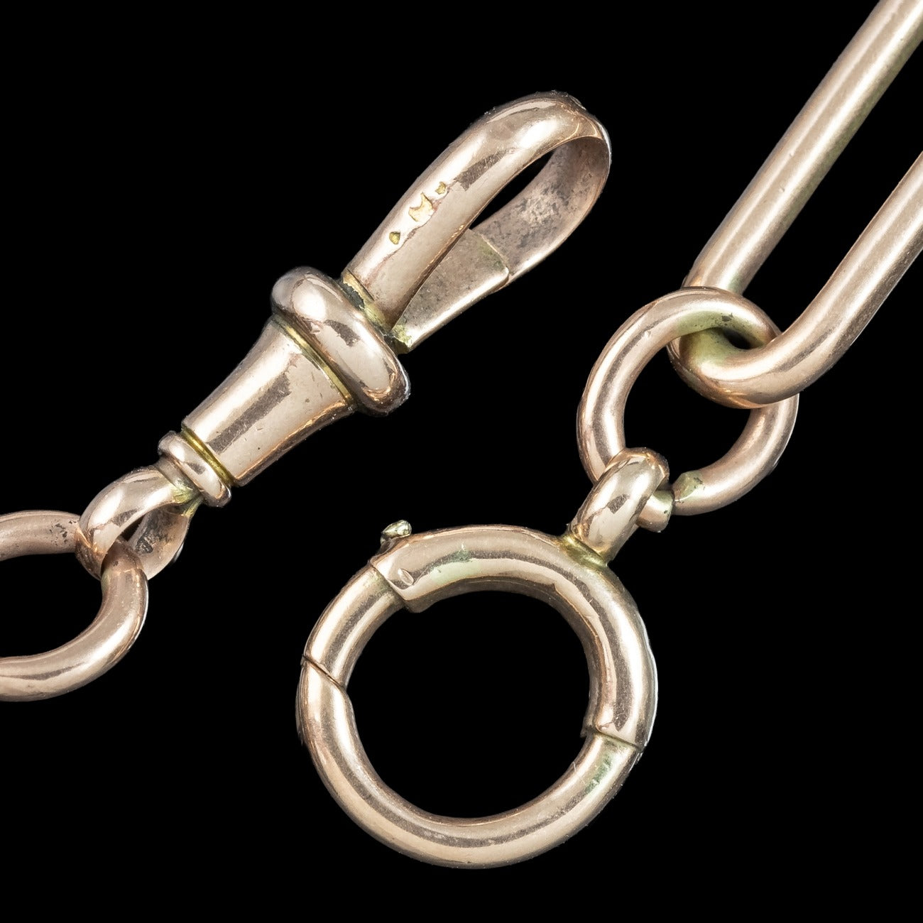 Antique Victorian Albert Chain 9ct Gold 16 Inch