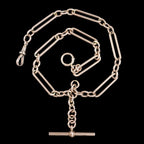 Antique Victorian Albert Chain 9ct Gold 16 Inch