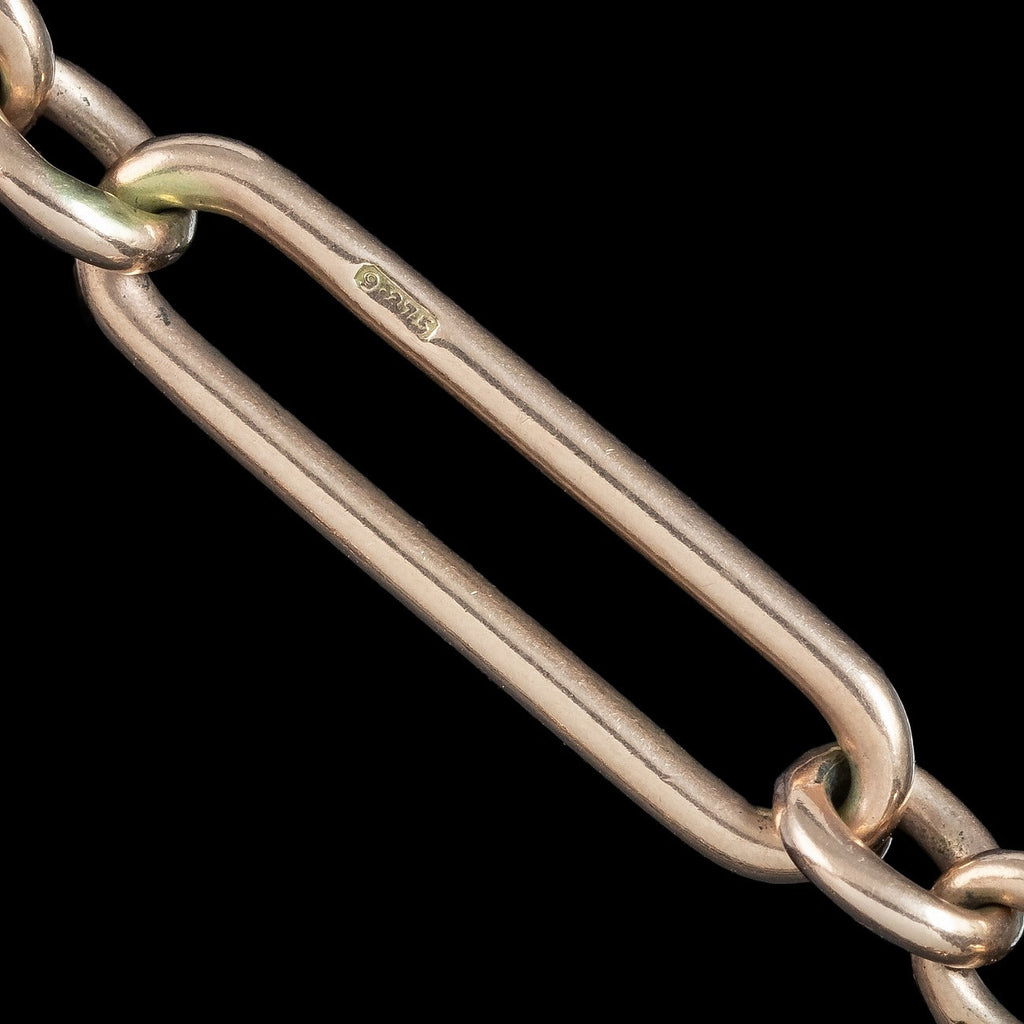 Antique Victorian Albert Chain 9ct Gold 16 Inch