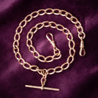 Antique Victorian Albert Chain 9ct Gold