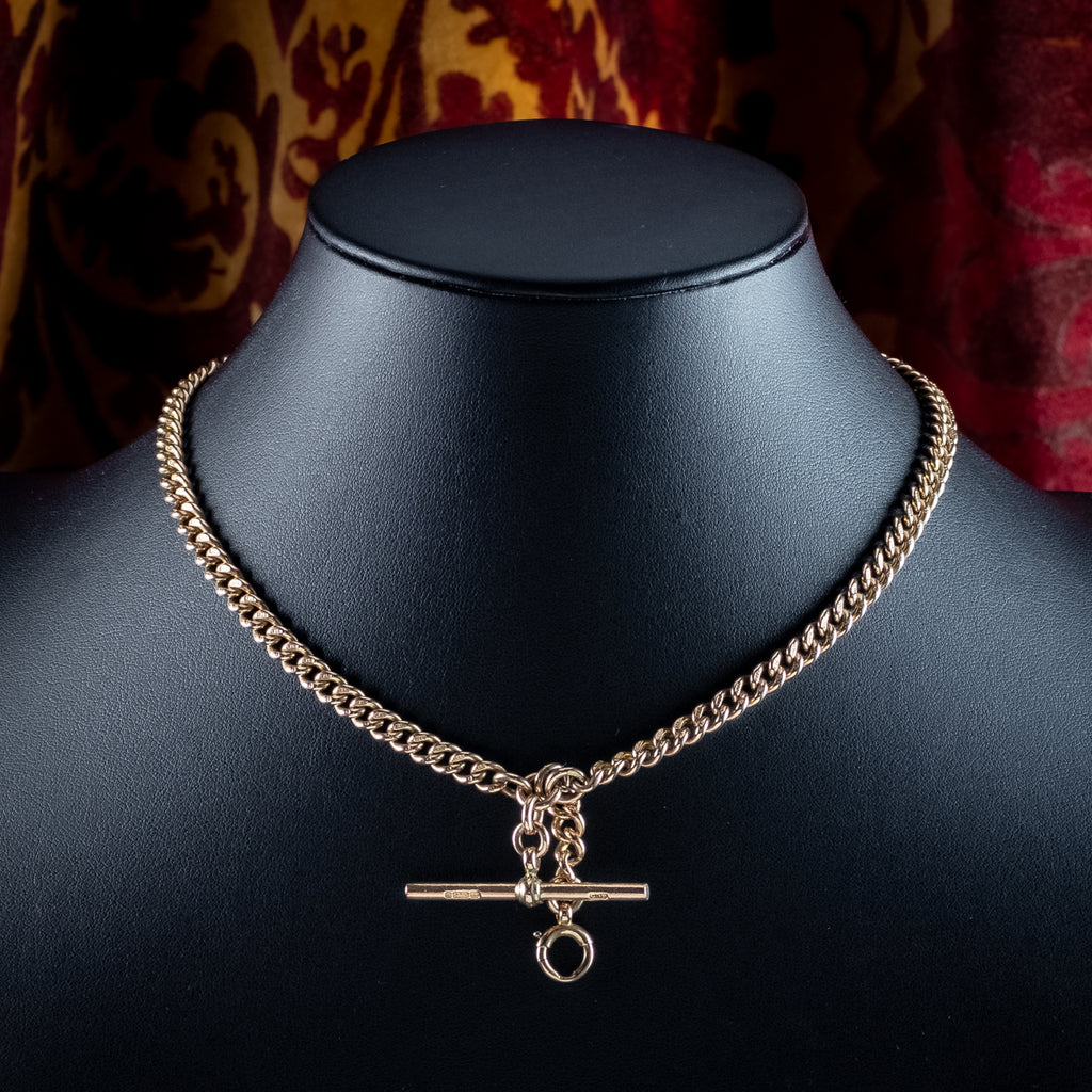 Antique Victorian Albert Chain 9ct Gold