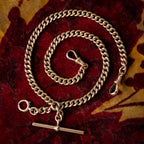 Antique Victorian Albert Chain 9ct Gold