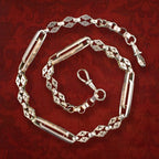 Antique Victorian Albert Chain Necklace 9ct Gold
