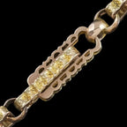 Antique Victorian Albert Chain Necklace 9ct Gold 17.8 Inch
