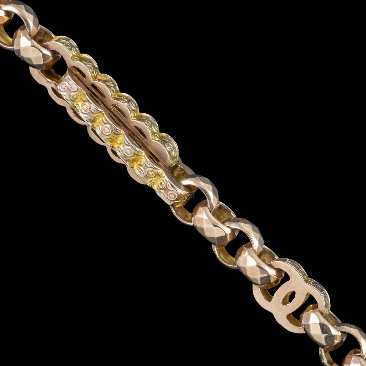 Antique Victorian Albert Chain Necklace 16.8 Inch