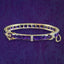 Antique Victorian Amethyst Diamond Eternity Buckle Bangle 15ct Gold