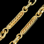 Antique Victorian Chain Necklace 15ct Gold 22.5 Inch