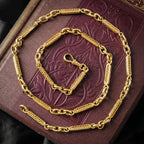 Antique Victorian Chain Necklace 15ct Gold 22.5 Inch