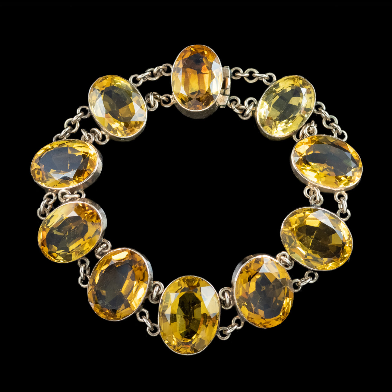 Antique Victorian Citrine Bracelet 15ct Gold Secondary image