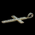 Antique Victorian Diamond Cross Pendant 18ct Gold 3ct Total