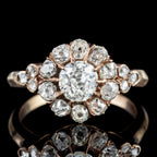 Antique Victorian Diamond Daisy Cluster Ring 1.6ct Total