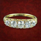 Antique Victorian Diamond Five Stone Ring 1ct Total
