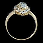 Antique Victorian Diamond Navette Cluster Ring 2ct Of Diamond