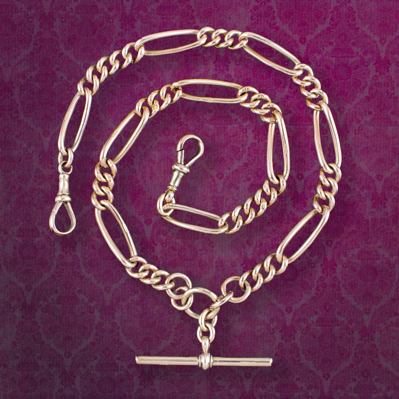 Antique Victorian Figaro Albert Chain 9ct Gold Main image