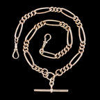 Antique Victorian Figaro Albert Chain 9ct Gold