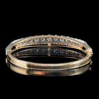 Antique Victorian French Diamond Bangle Silver 18ct Gold 4.5ct Diamond