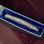 Antique Victorian French Diamond Bangle Silver 18ct Gold 4.5ct Diamond