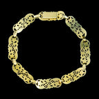 Antique Victorian French Diamond Ivy Bracelet 18ct Gold