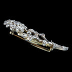 Antique Victorian French Diamond Flower Brooch 2.5ct Total