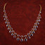 Antique Victorian Garnet Dropper Necklace 9ct Gold