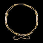 Antique Victorian Gate Bracelet 9ct Gold