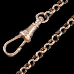 Antique Victorian Guard Chain 9ct Gold 59.5 Inch
